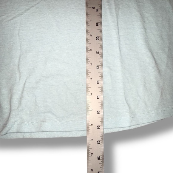 TALBOTS DROP SHOULDER V-NECK TEE - Plus 1X Seaside Blue - Picture 11 of 12